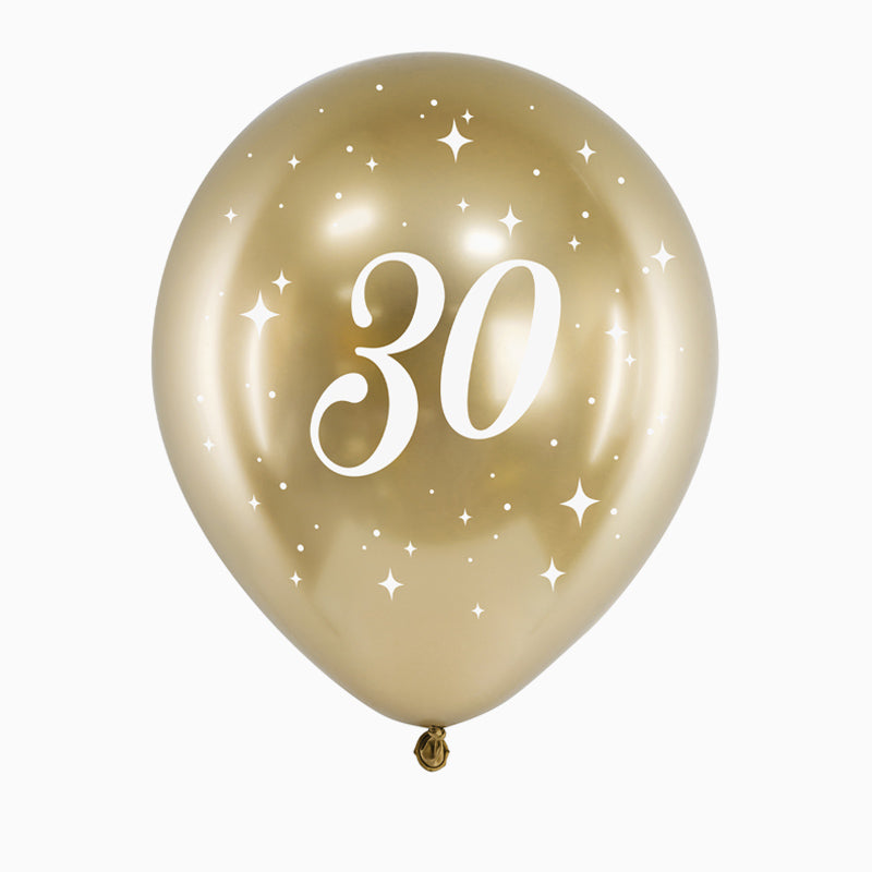 Set balloons 30 years