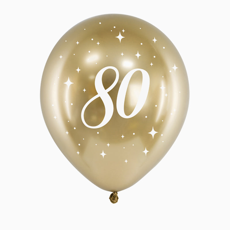 Set Balloons 80 years