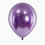 Ballon en latex métallisé violet