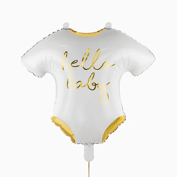 Globo Foil Forma de Body "Hello Baby"