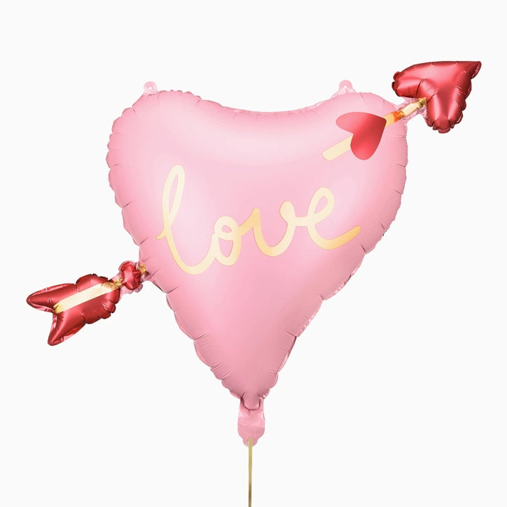 Palloncino foil cuore con freccia