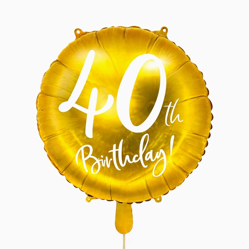 Globo Foil "40th Birthday"