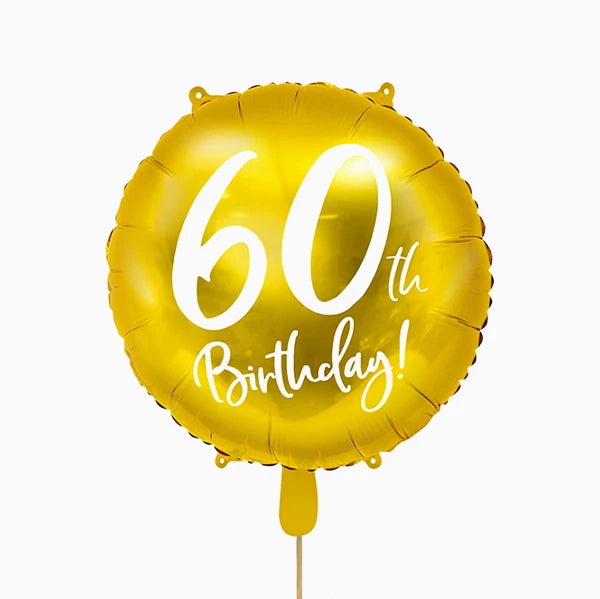 Globo Foil "60th Birthday"