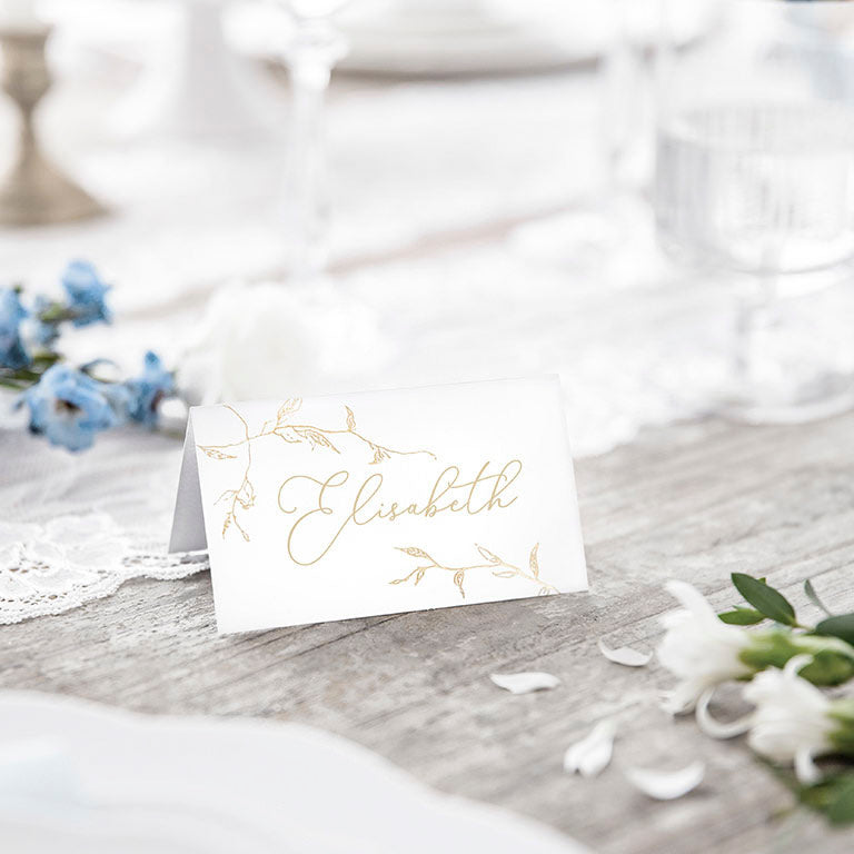 Cartes de marque florale