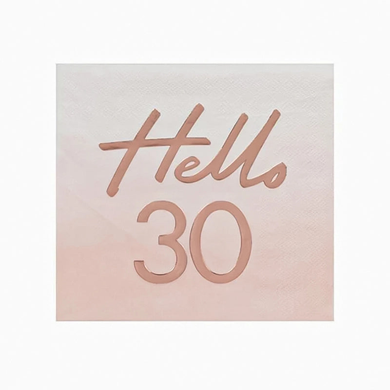 Papel "Hallo 30" Servietten