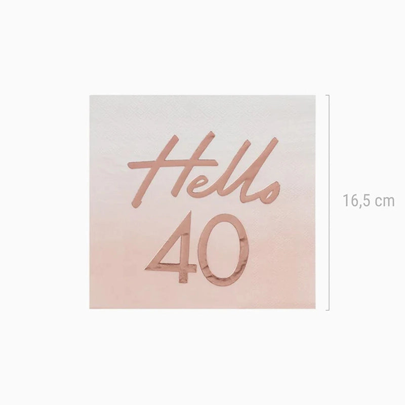 Papel "Hallo 40" Servietten