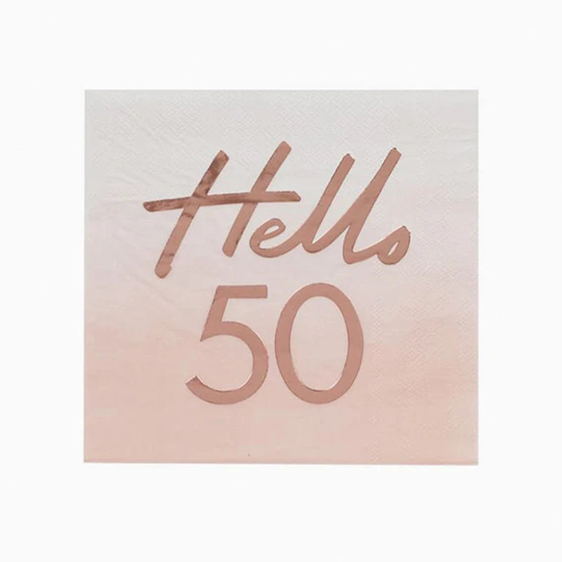 Papel "Hallo 50" Servietten