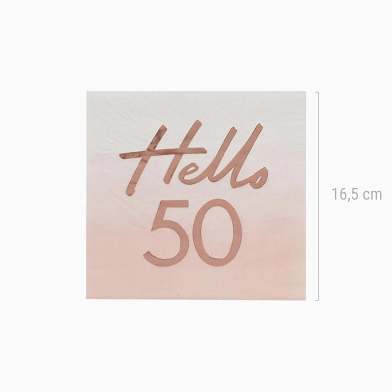 Papel "Hallo 50" Servietten