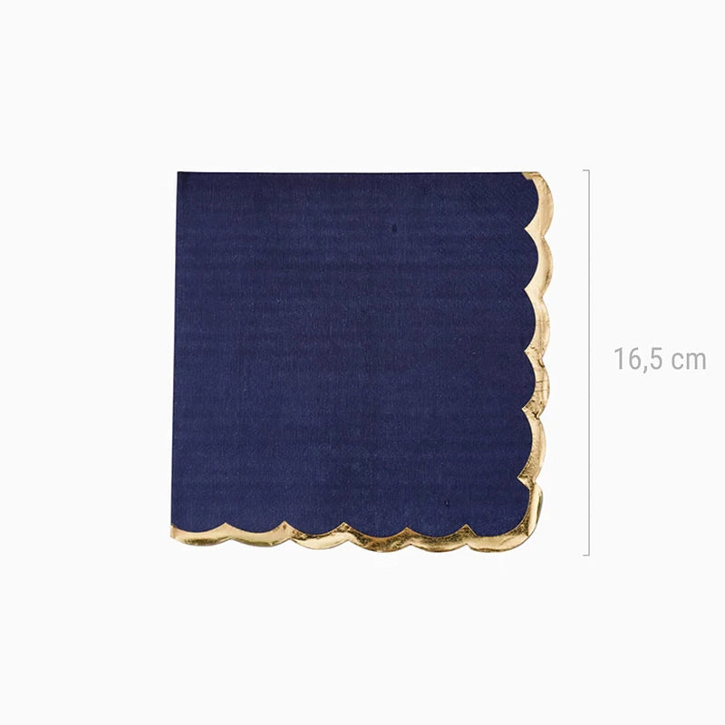 Napka Metallic Bold Belly Navy Paper