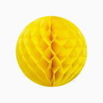 Honeycomomb ball Ø30 cm yellow paper