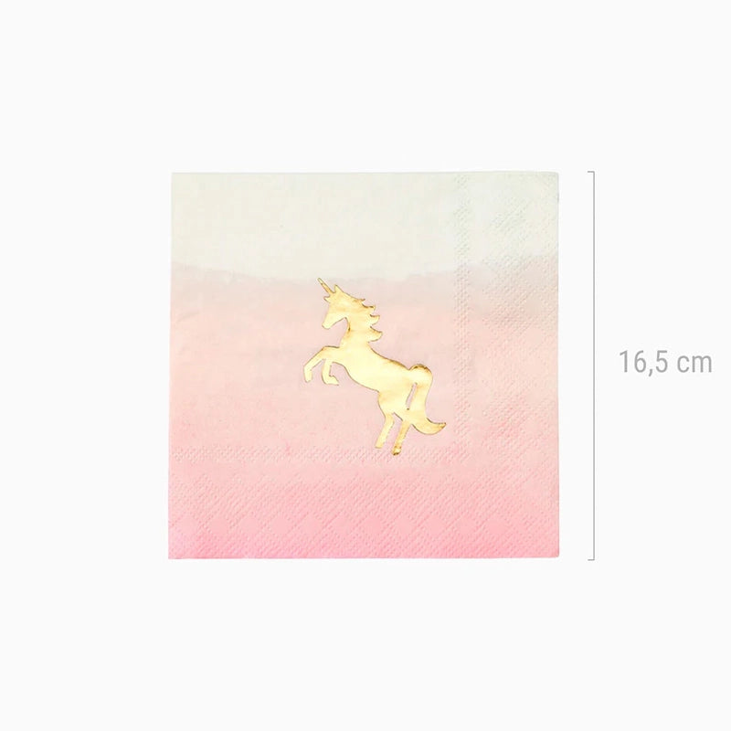 Einhornpapier / Pack 16 UDs