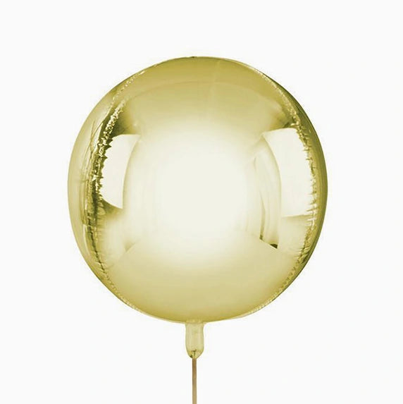 Palloncino rotondo metallico d'oro