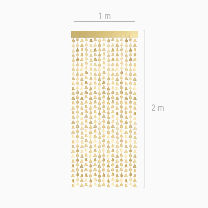 Curtain natalizio Natale 1 x 2 m oro