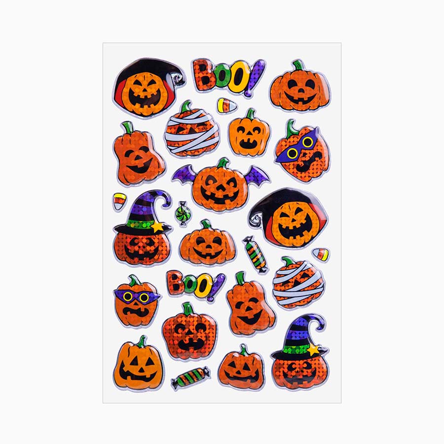 Halloween pumpkin stickers