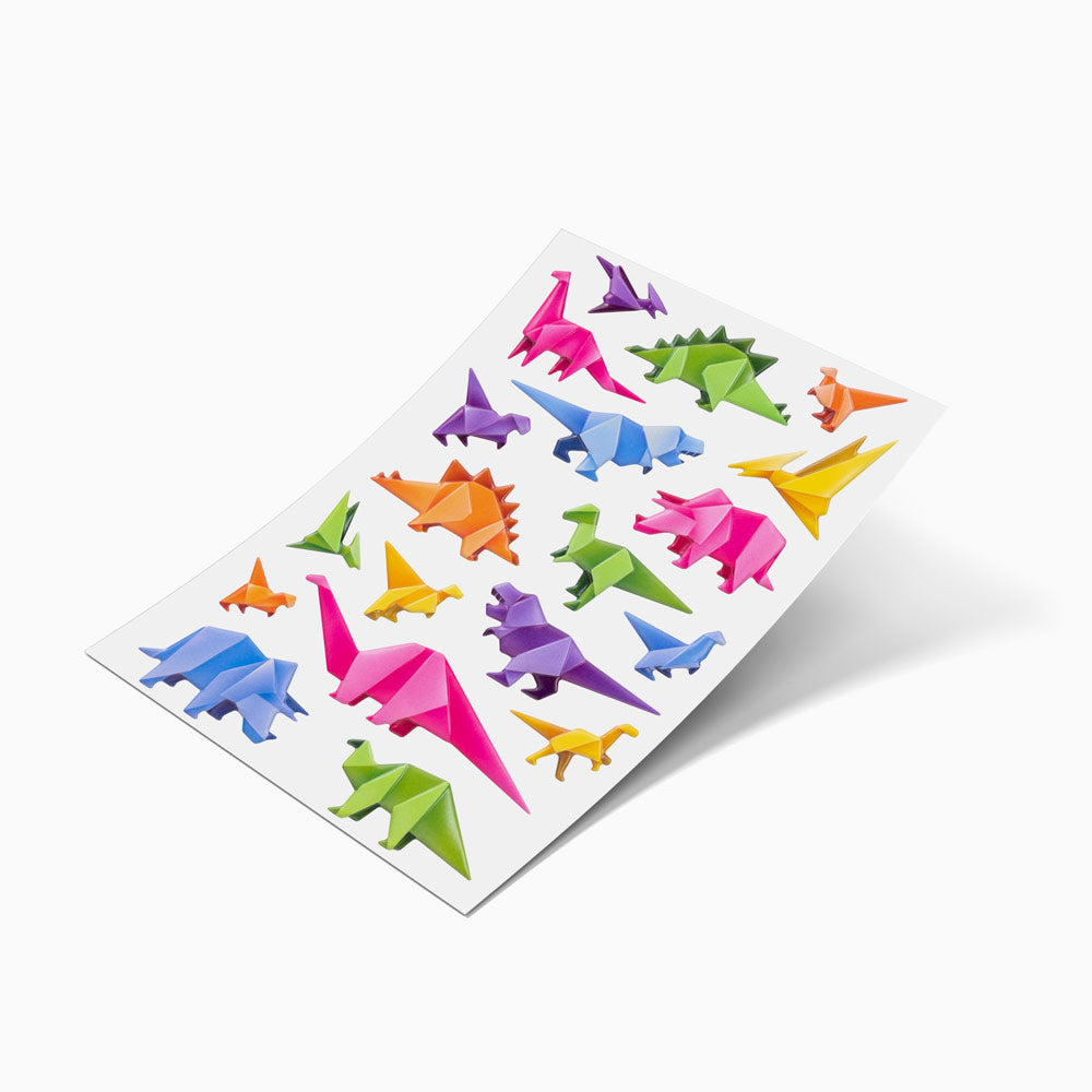 Dinosaur Papyroflexie Relief Stickers