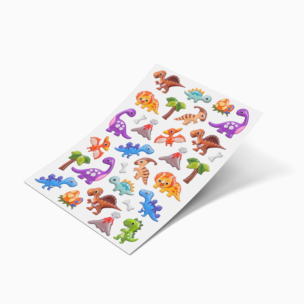 Dinosaurs's children's relief stickers