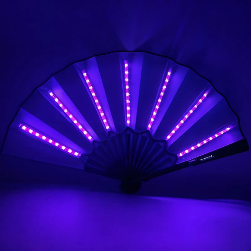 Abanico Led Luminoso Morado