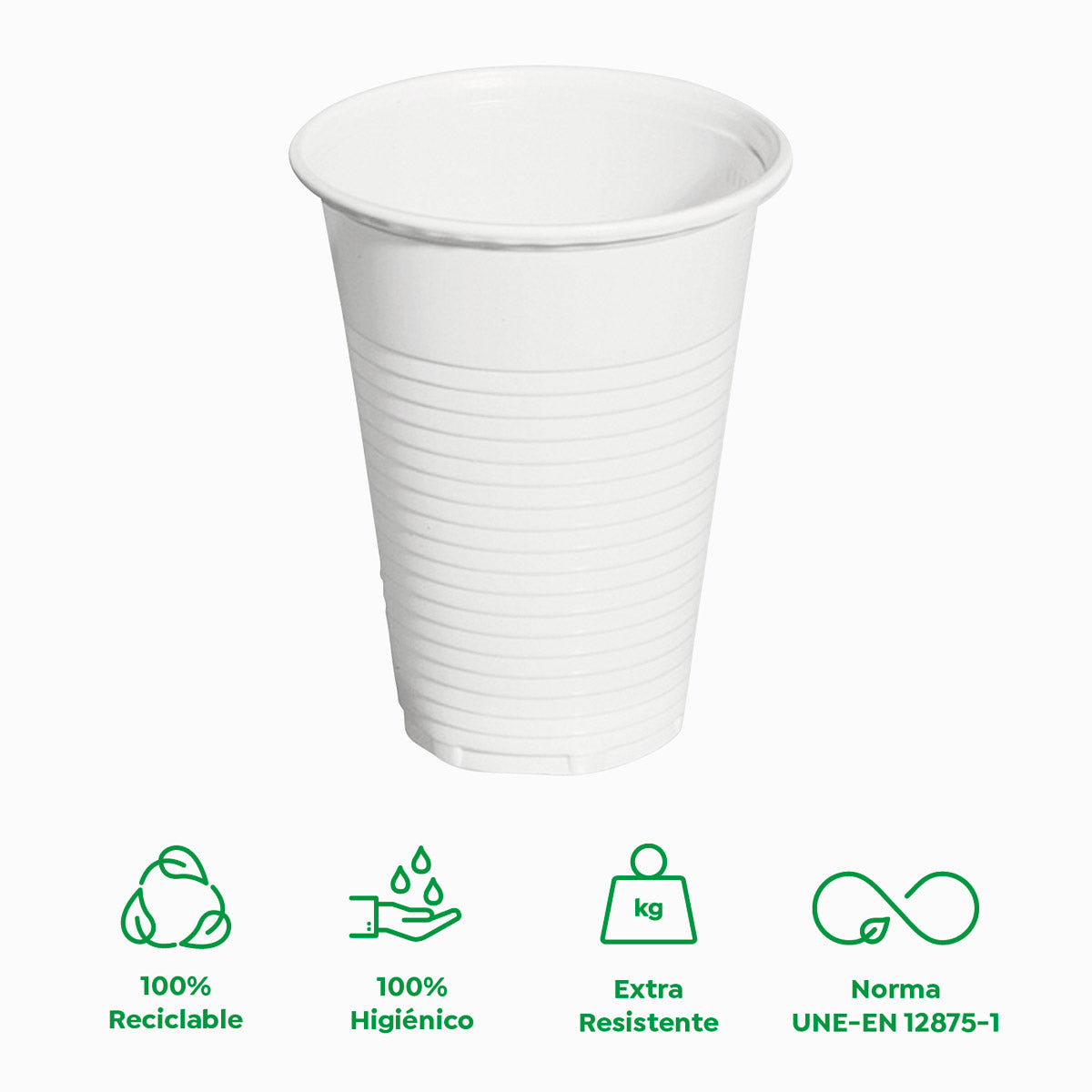 Vaso Irrompible  220 cc Blanco