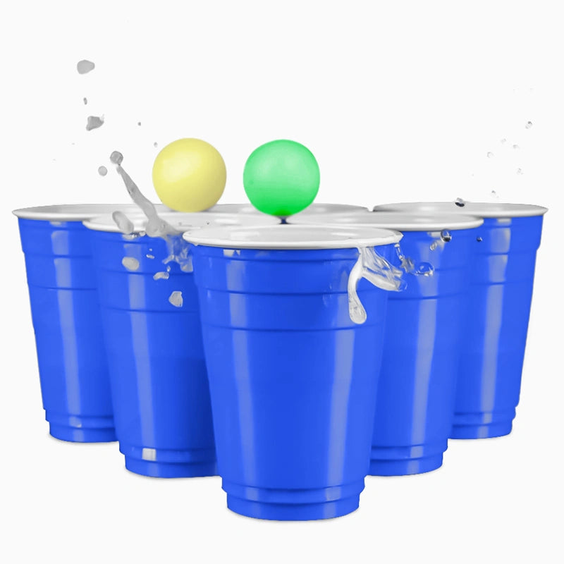 Set Beer Pong Blue Vaso