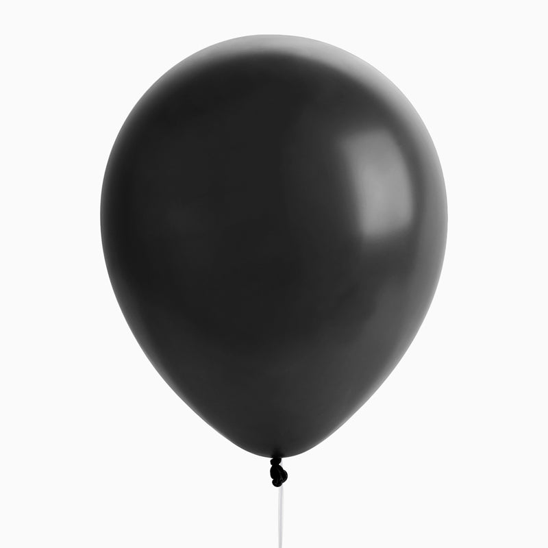 Black latex matte balloon