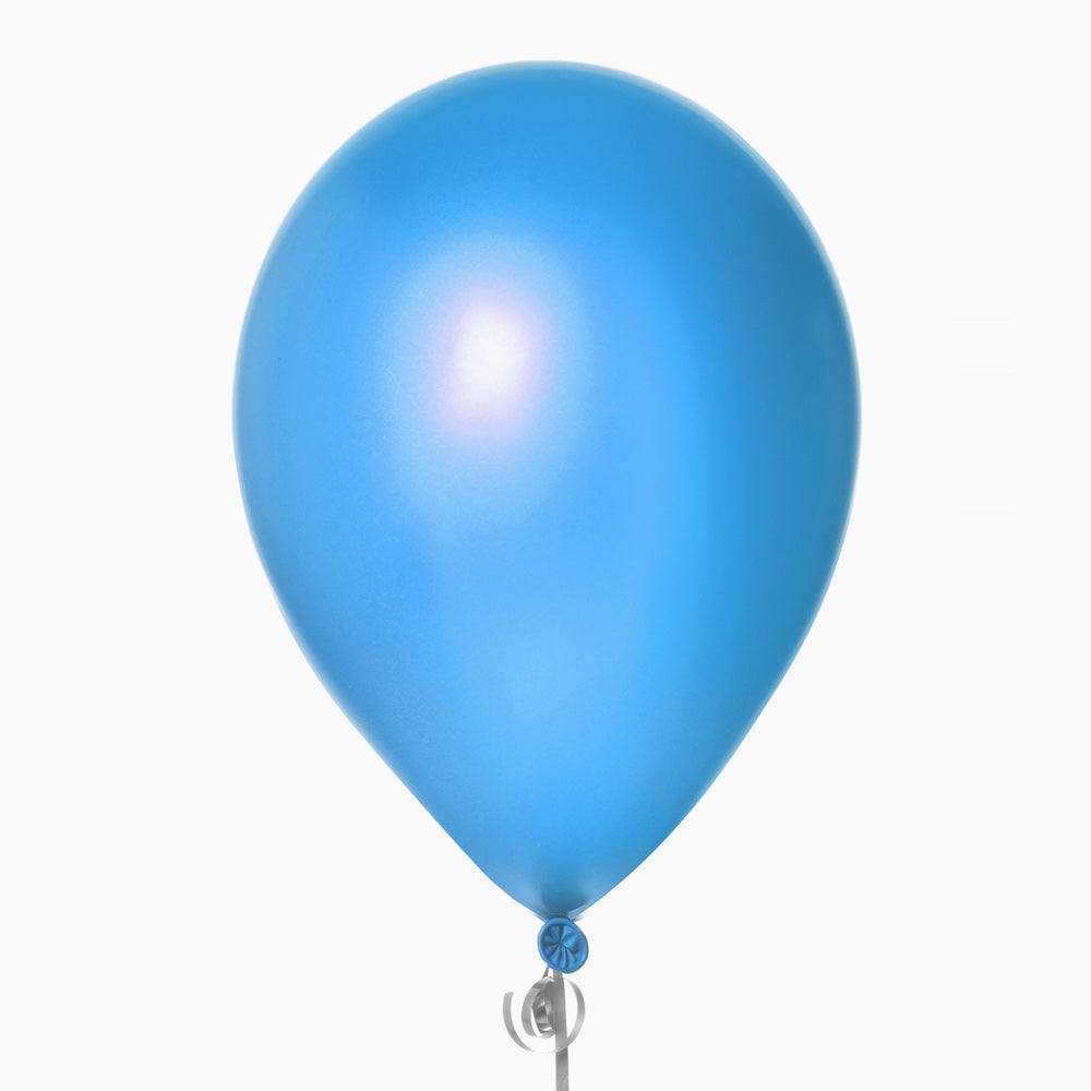 Ballon LTEX bleu métallisé / pack 10 UDS