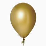 Globo Pear Effect Latex Gold / Pack 10 UDS