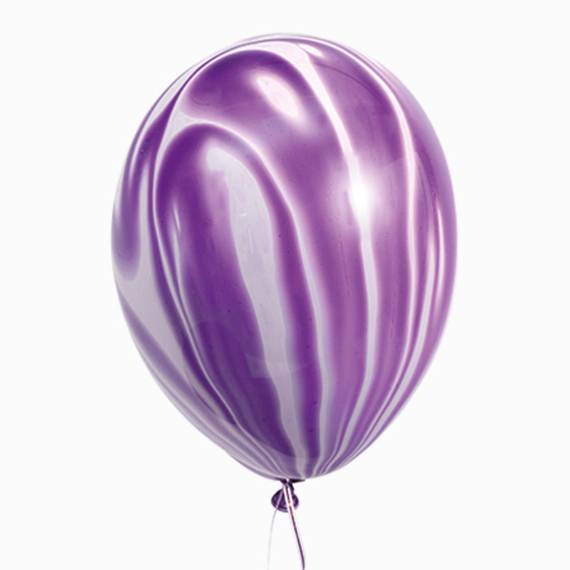 Globo Efecto Mármol Morado