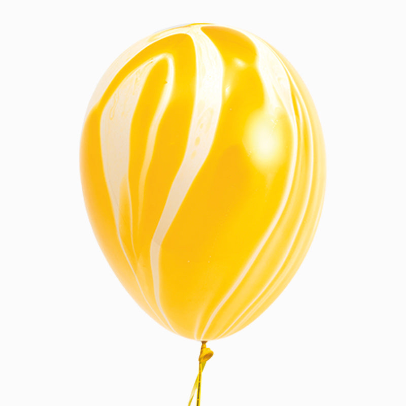 Globo Efecto Mármol Amarillo