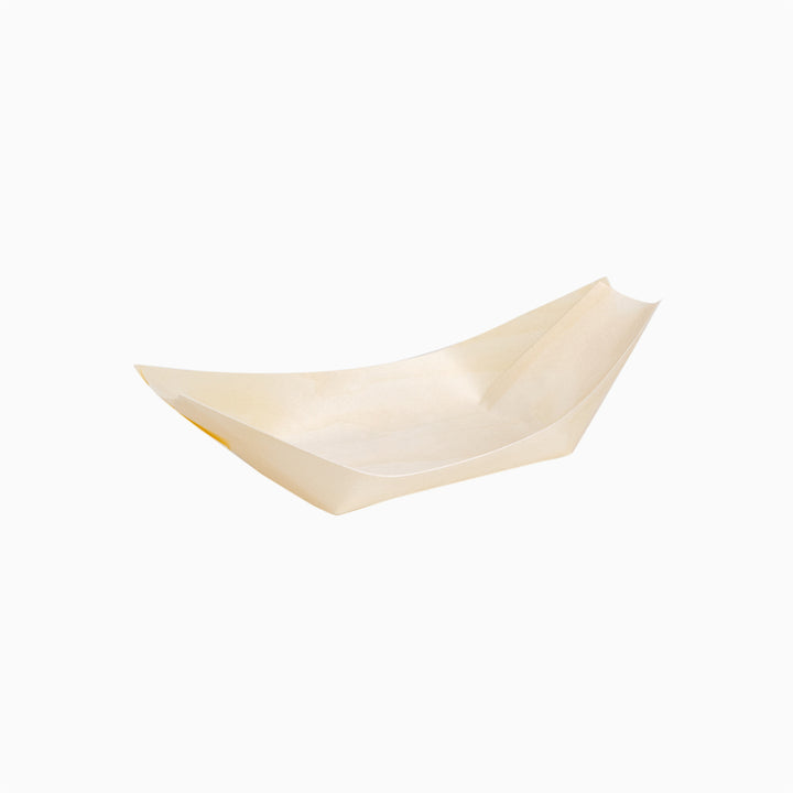 Rectangular boat small wood 13 x 8.5 x 2 cm