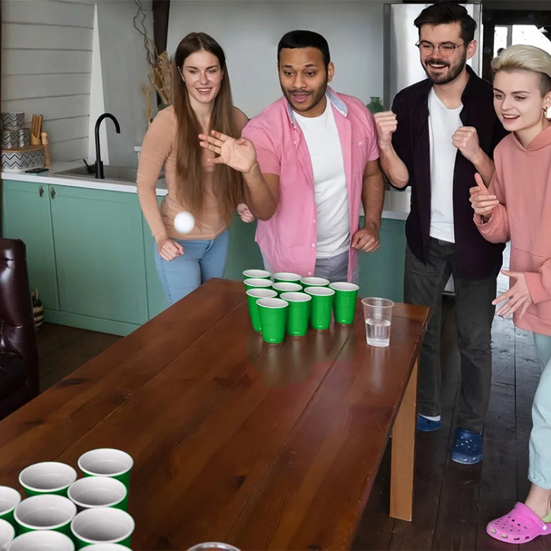 Set Beer Pong Green Vaso