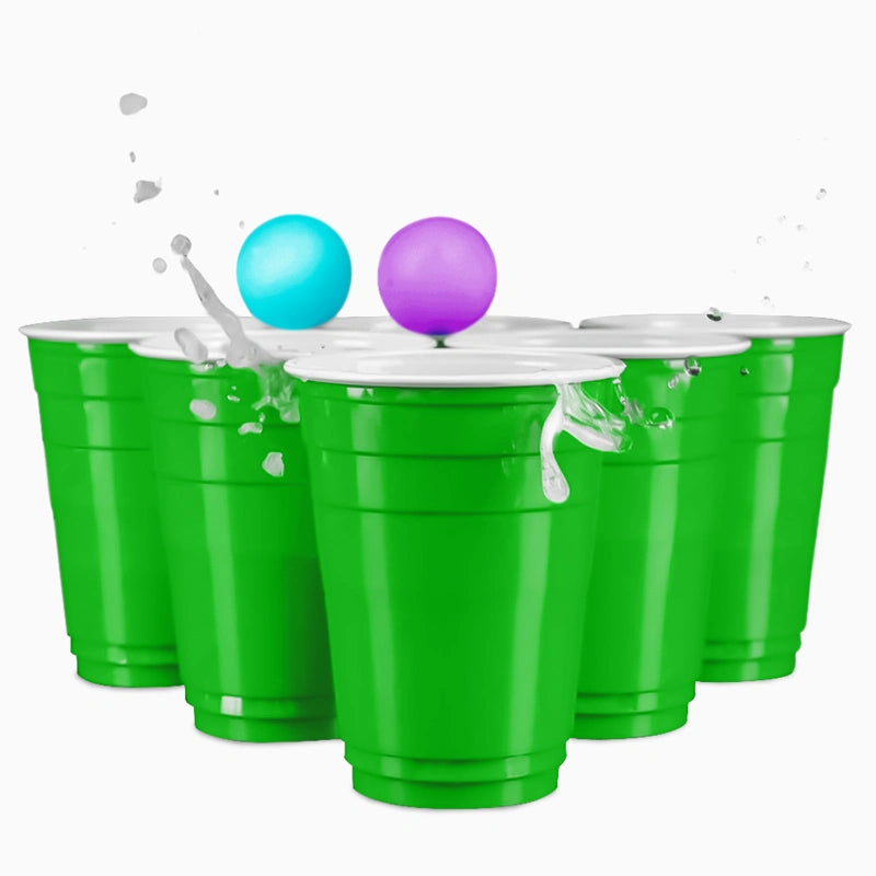 Set Beer Pong Green Vaso