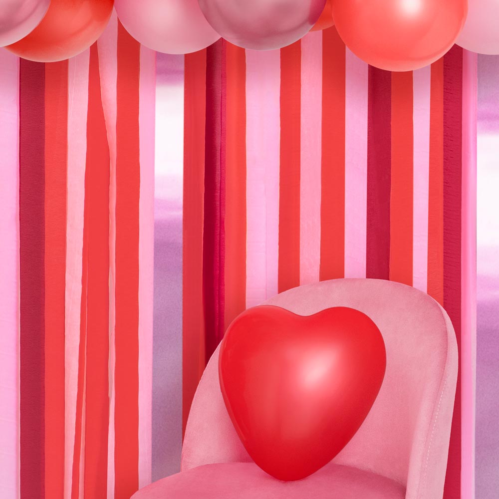 Palloncini di cuore in lattice rosso