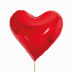 Palloncino per il cuore del foglio 45 cm di rosso