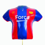 Globo Camiseta Fútbol Rojo y Azul