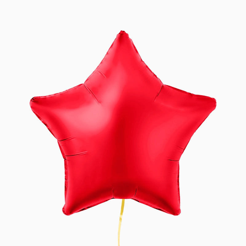 Globo de estrela de folha de 48cm de companheiro vermelho