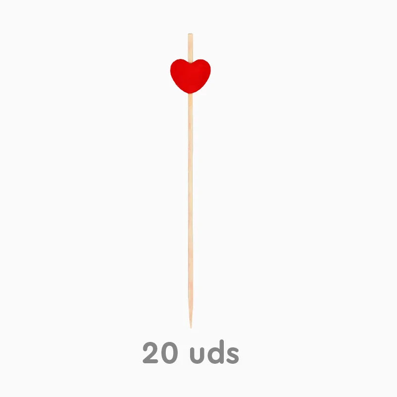 Insola del cuore di bambù 13 cm