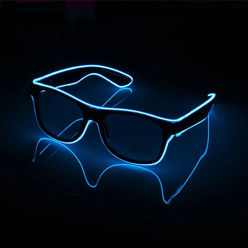 Lunettes LED Blue Neon