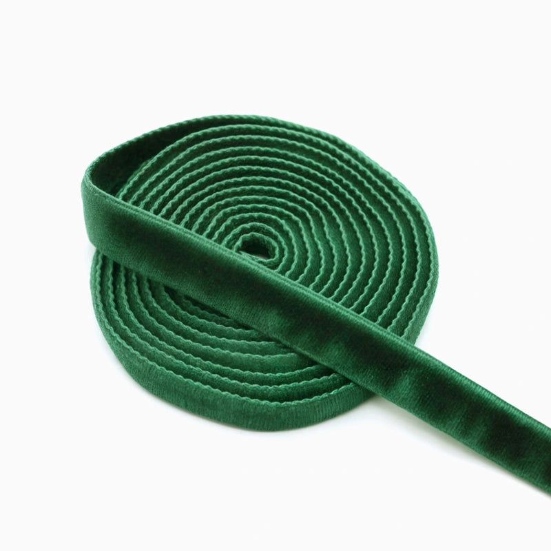 Grüner Samtband 1,5 cm x 4,5 m