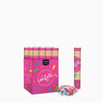 Set 12 Cañones Confeti 30 cm Papel Biodegradable Multicolor