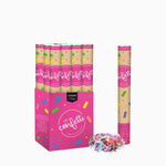 Set 12 Cañones Confeti 50 cm Papel Biodegradable Multicolor