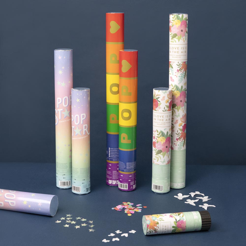 Câncer de confeti biodegradável multicolorido