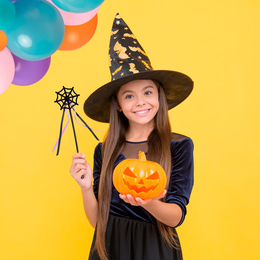 Varita Telaraña Halloween Morado