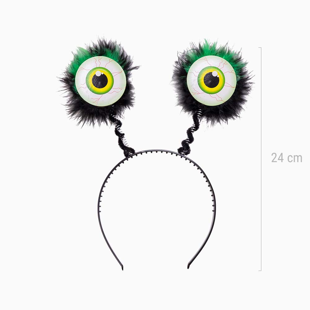 Diadema ocular verde de Halloween