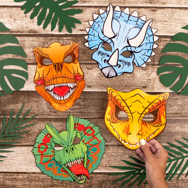 Maschera dinosauro bambino store