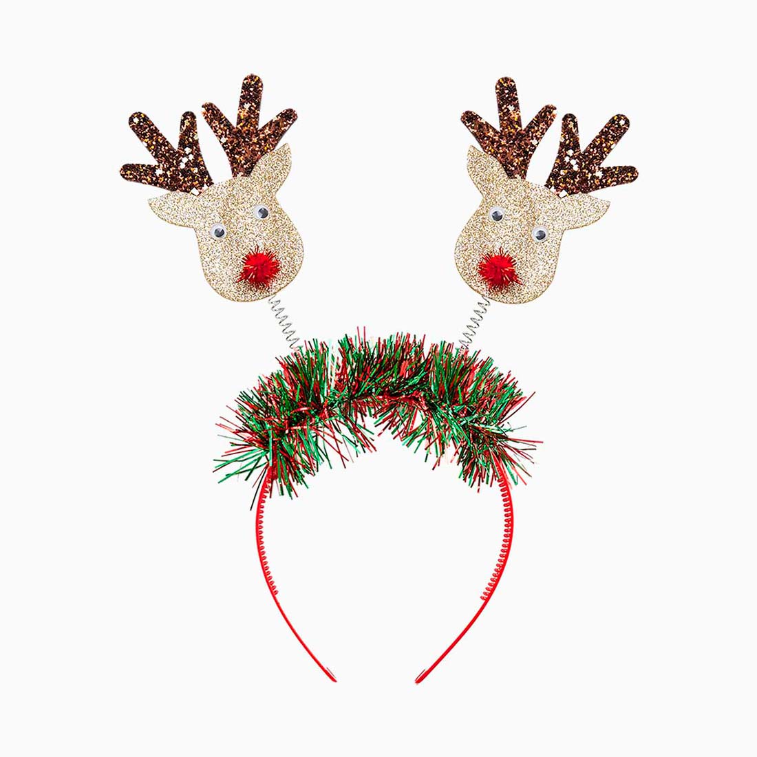 Christmas headband reindeer with spring