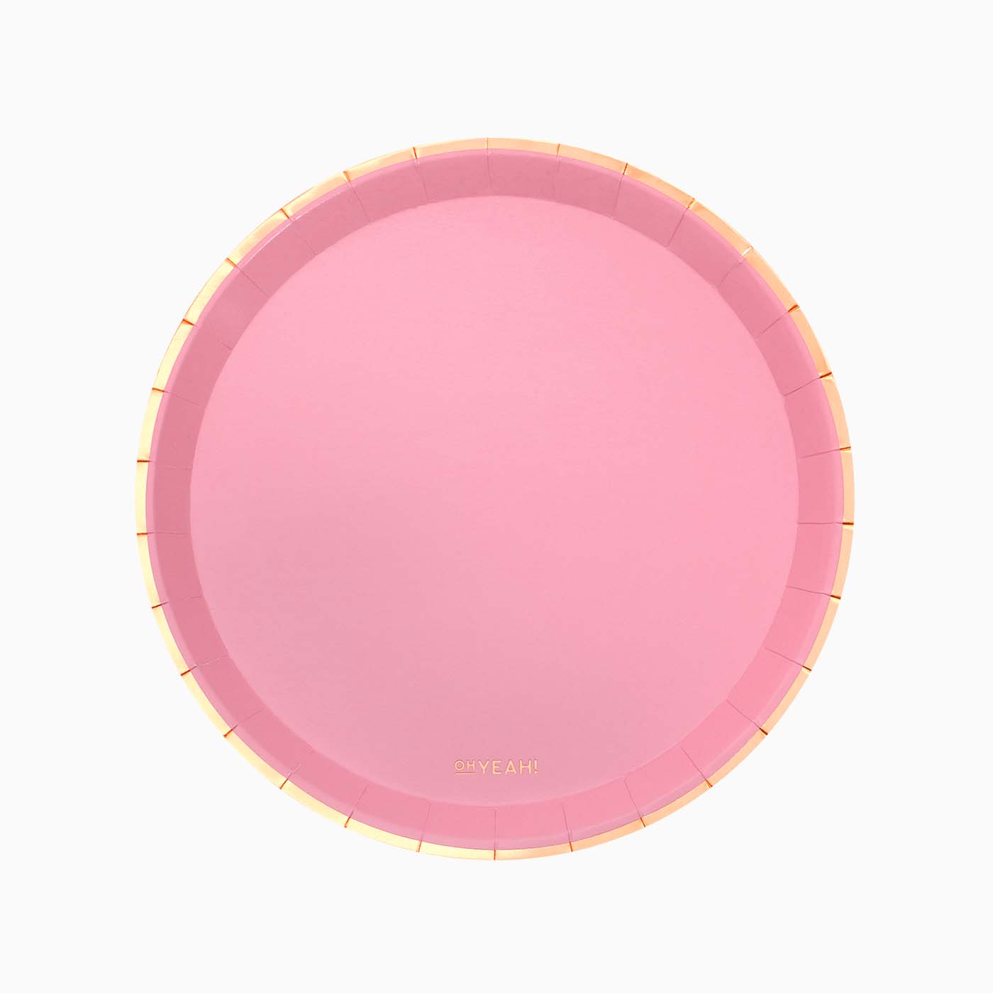 Carton métallique rond llano Ø20,5 cm après rose