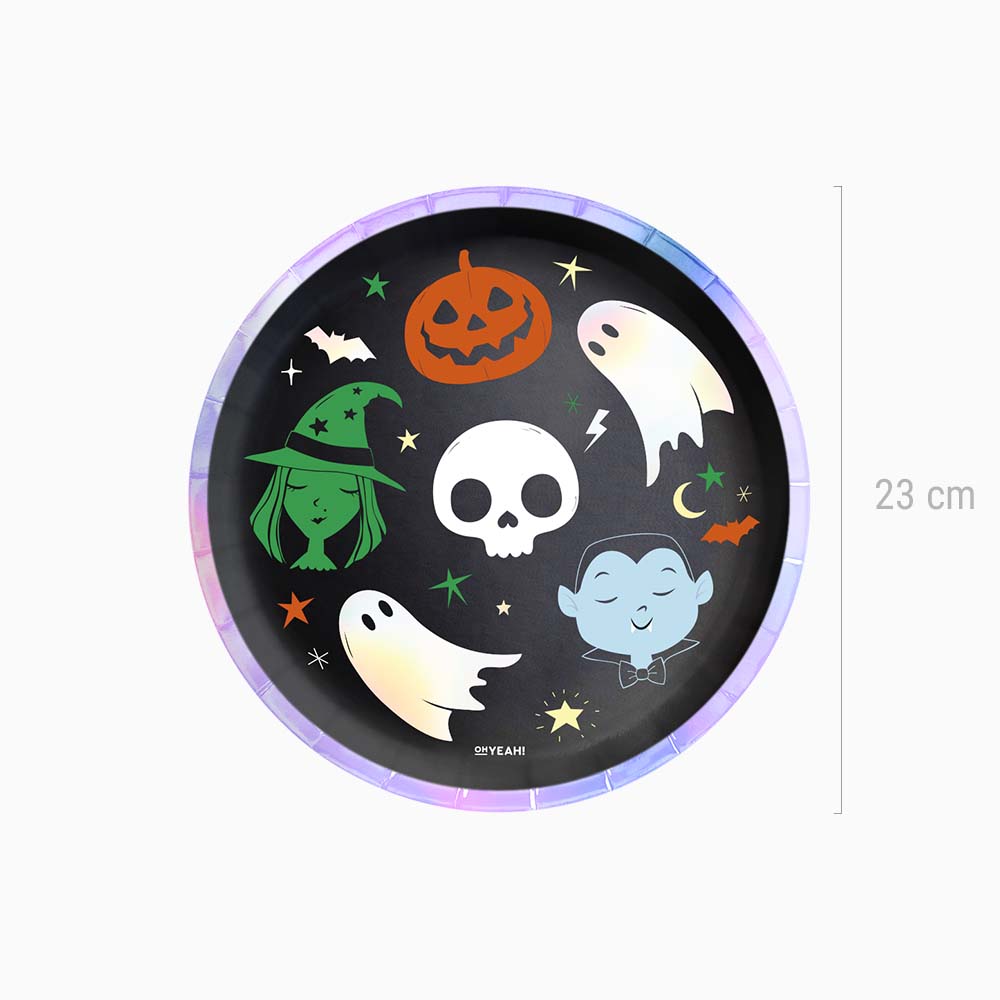 Trick Plain oder Halloween -Behandlung Ø23 cm