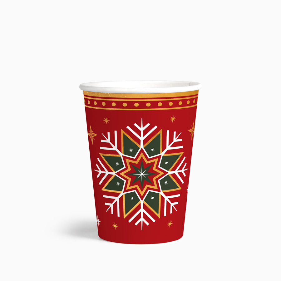 Vaso Cartón Navidad 270cc Winter