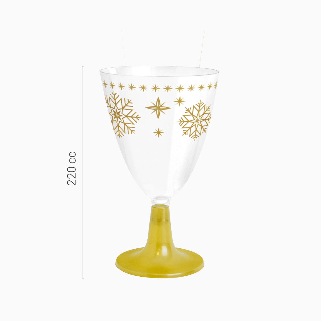 Water/Wine Cup Christmas 220cc Winter Red