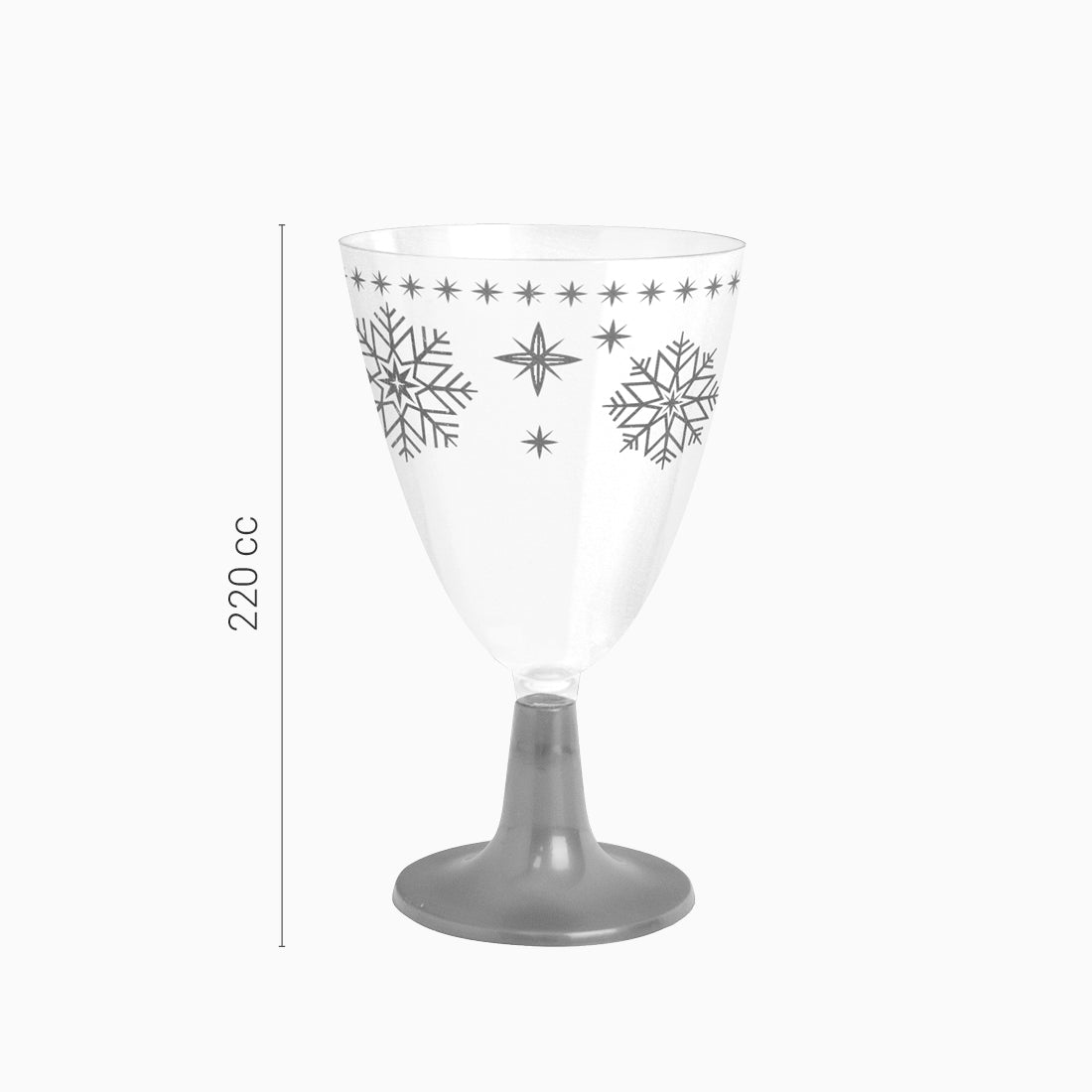 Water/Wine Cup Christmas 220cc Winter Red